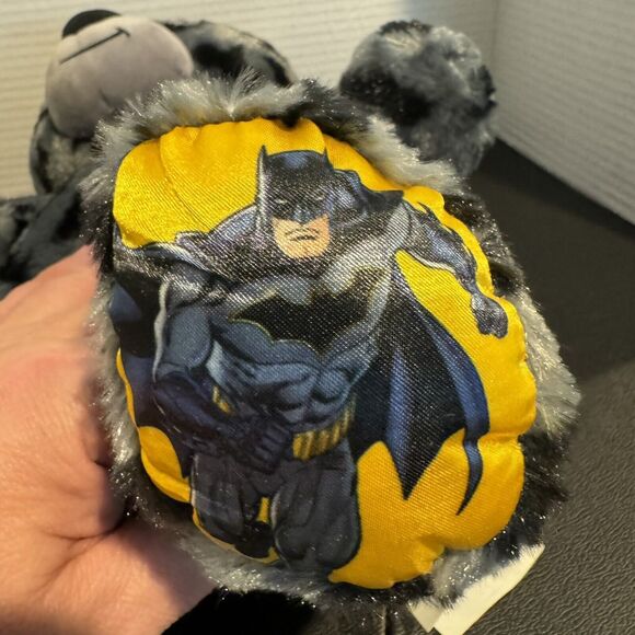 Build A Bear Batman 80 Years Gray Black Bat Symbol 16” Plush Teddy Toy Doll DC - Picture 7 of 8